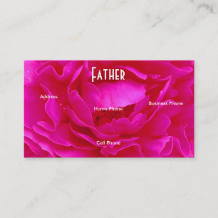 Father Pink Rose Profile Card