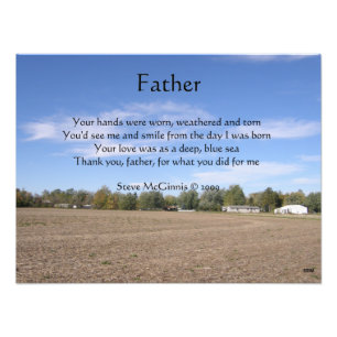Father Poem Photo Print