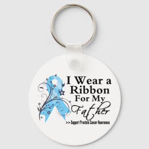 Father Prostate Cancer Ribbon Key Ring