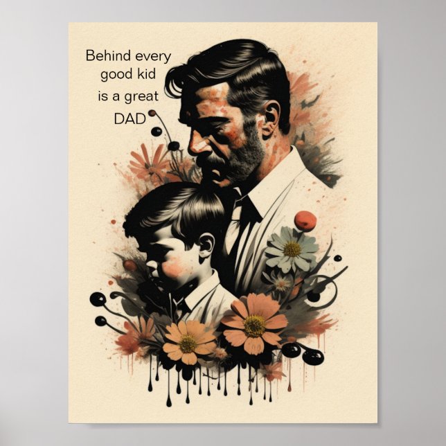Father quote poster (Front)