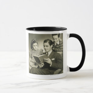 Father Reading to Son Mug