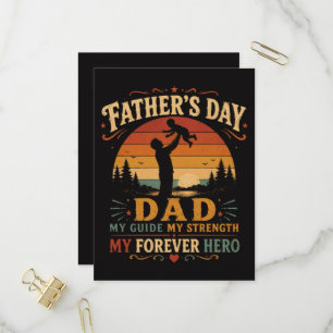 Father’s Day Best Dad Ever Vintage Invitation Postcard