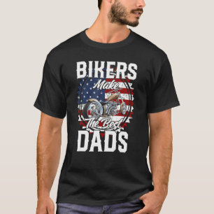 Father s Day Biker Gold Hardtail Custom Chopper T-Shirt