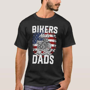 Father s Day Biker Modern Touring Road Motorcycle T-Shirt