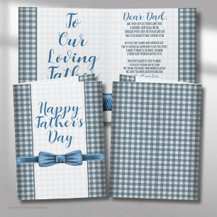 Father’s Day Blue Bow Tie Greeting Card