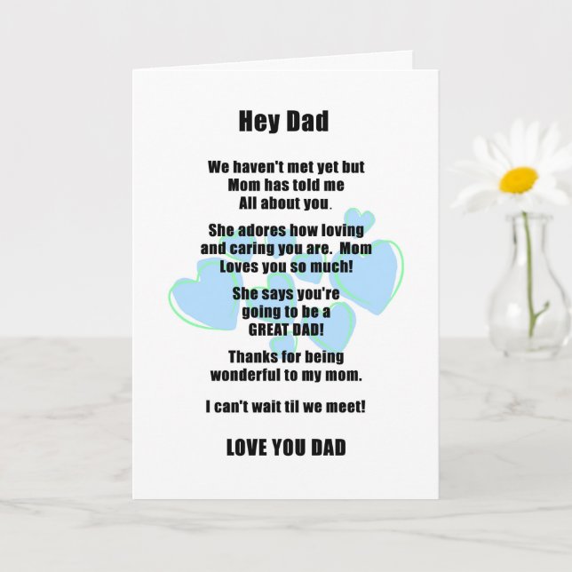 Father’s Day Card for Expectant Dad (Small Plant)