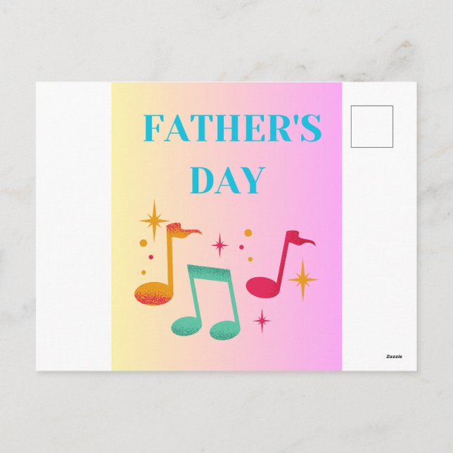 Father’s Day Card with Music (Back)