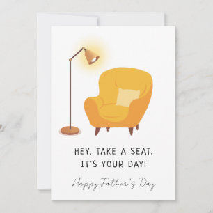 Father’s Day   Cosy Chair & Lamp Design   Minimal  Invitation