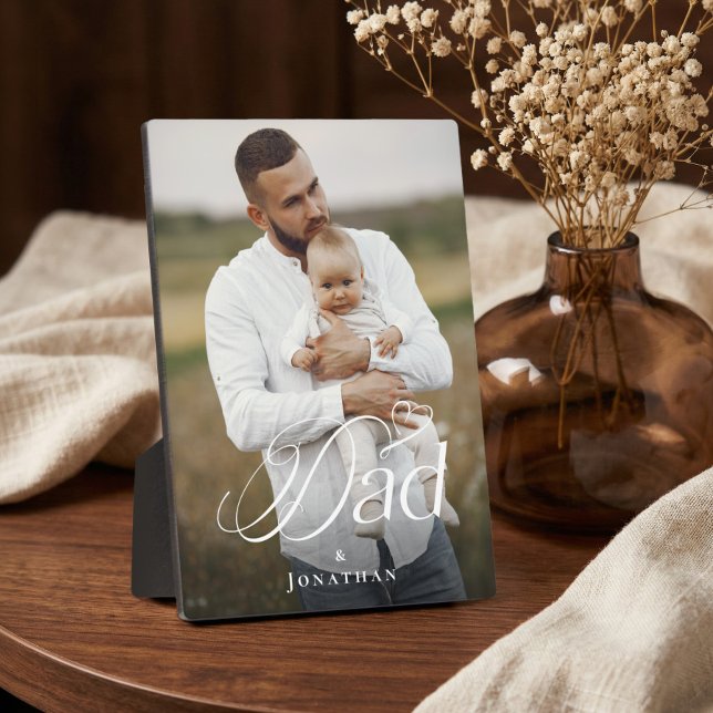 Father’s Day Dad & Baby Personalized Photo Gift Plaque (Father’s Day Dad & Baby Personalized Photo Gift Plaque)
