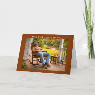Father’s Day Dad on Porch Rocking Chair Card