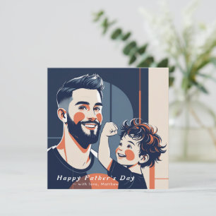Father’s Day Flat Thank You – Custom Text & Photo Card
