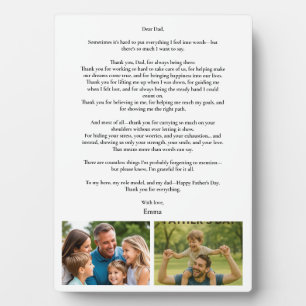 Father’s Day Gift – Add Photo & Message Plaque