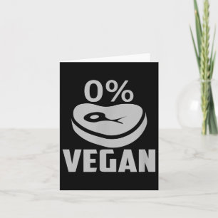 Father’s Day Gift Dad Grill 0% Vegan Bbq Funny Card