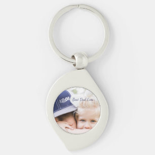 Father’s Day Gift for Dad Custom Photo & Name Key Ring