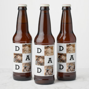 Father’s Day Gift for Dad - Photo collage    Beer Bottle Label