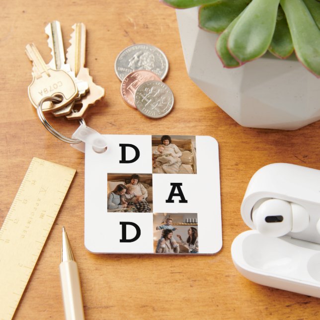 Father’s Day Gift for Dad - Photo collage |  Key Ring (Desk)