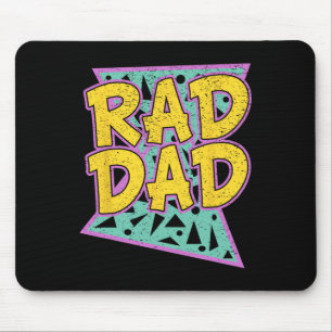 Father&#; s Day Gift For Daddy Rad Dad Shirt Mouse Pad
