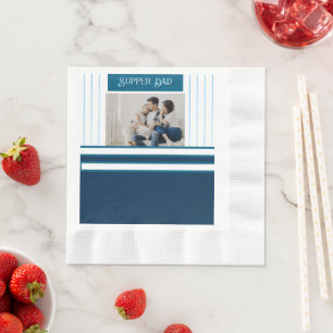 Father’s Day Gift for Supper Dad Napkin
