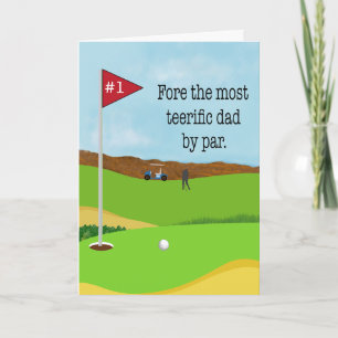Father’s Day Golf Pun Humour Card