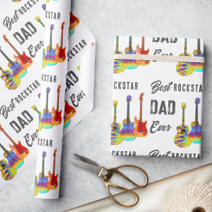 Father’s Day Guitar Themed Wrapping Paper