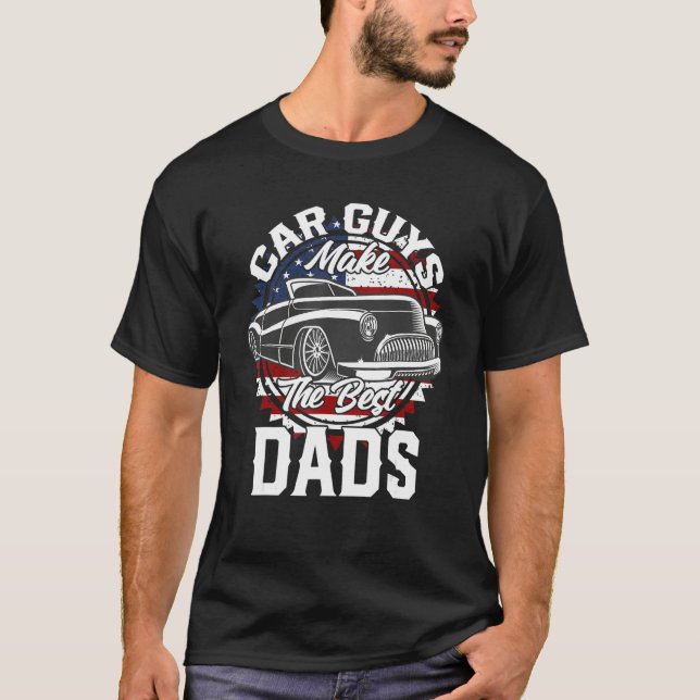 Father s Day Lowrider Hot Rod T-Shirt (Front)