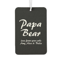 Father’s Day Papa Bear script Car