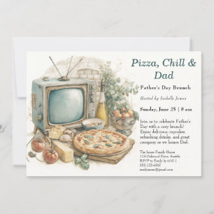 Father’s Day TV Night – Editable Cosy Movie Party  Invitation