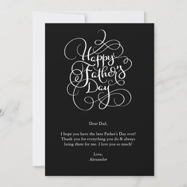 Father’s Day Wishes  Invitation (Front)