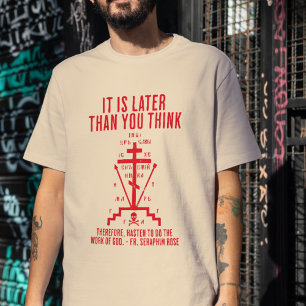 Father Seraphim Rose Quote Tee Orthodox Christian