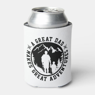 Father & Son Adventure   Father's Day   White Can Cooler