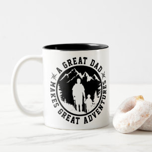 Father & Son Adventure   Father's Day   White Two-Tone Coffee Mug