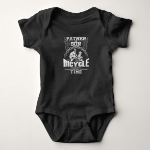 Father Son Bicycle Baby Bodysuit