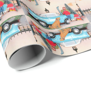 Father / Son Bonding Time - Winter Car Scene - #2 Wrapping Paper