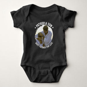 Father & Son Custom Photo Best Friend Fathers Day Baby Bodysuit