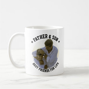 Father & Son Custom Photo Best Friend Fathers Day Coffee Mug