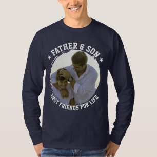 Father & Son Custom Photo Best Friend Fathers Day T-Shirt