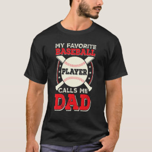 Father Son Daughter Proud Daddy Baseball Favorite  T-Shirt