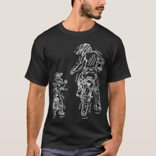 Father Son Dirt Bike Riding MX Motocross Biker T-Shirt