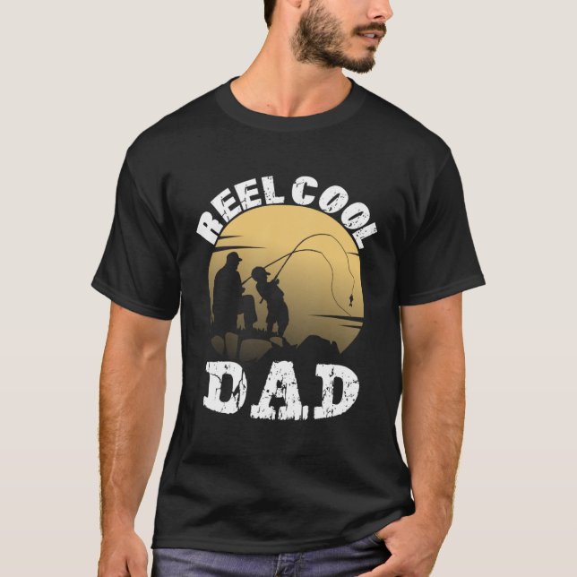 Father Son Fishing Cool Dad Best Dad Son Fishing T-Shirt (Front)