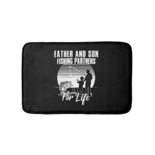 Father & Son fishing partner for life Bath Mat