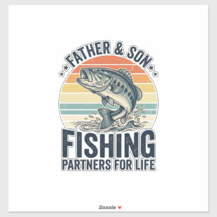 Father Son Fishing Partners Vintage Bass Shirt_1