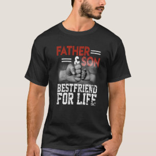 Father Son Friends Fist Bump Dad Father's Day Fam T-Shirt