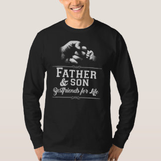 Father Son Friends Fist Bump Dad Father's Day T-Shirt