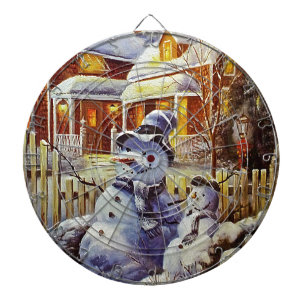 Father & Son Snowman Dartboard
