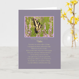 Father Sympathy Spiritual with Butterfly Card