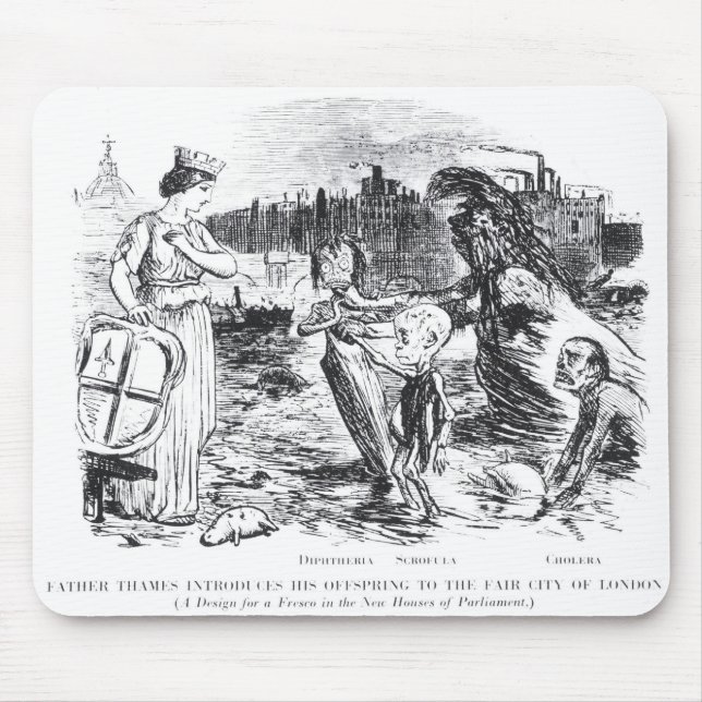 Father Thames Introduces his Offspring Mouse Pad (Front)