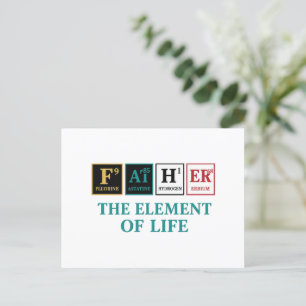 FATHER – The Element of Life Periodic Table Postcard