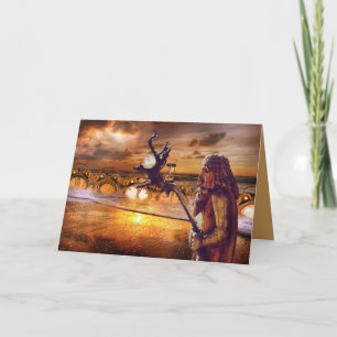 father time greeting card