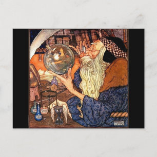 Father Time vintage postcard