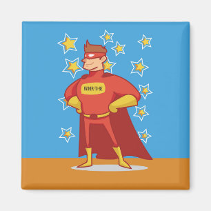 Father-to-be Superhero on Father's Day Magnet